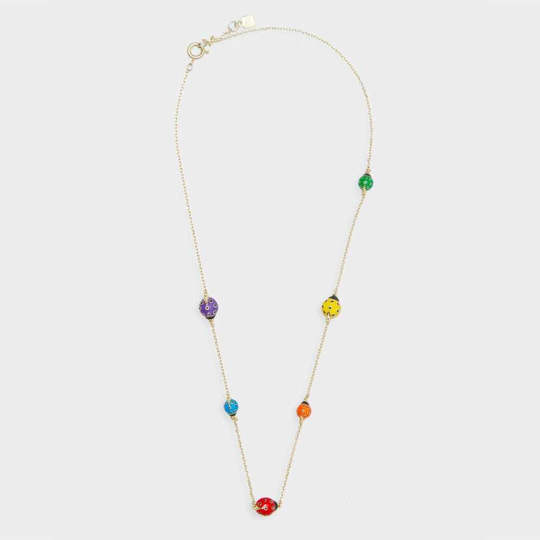 欧洲潮牌pg简约彩色七星瓢虫珐琅