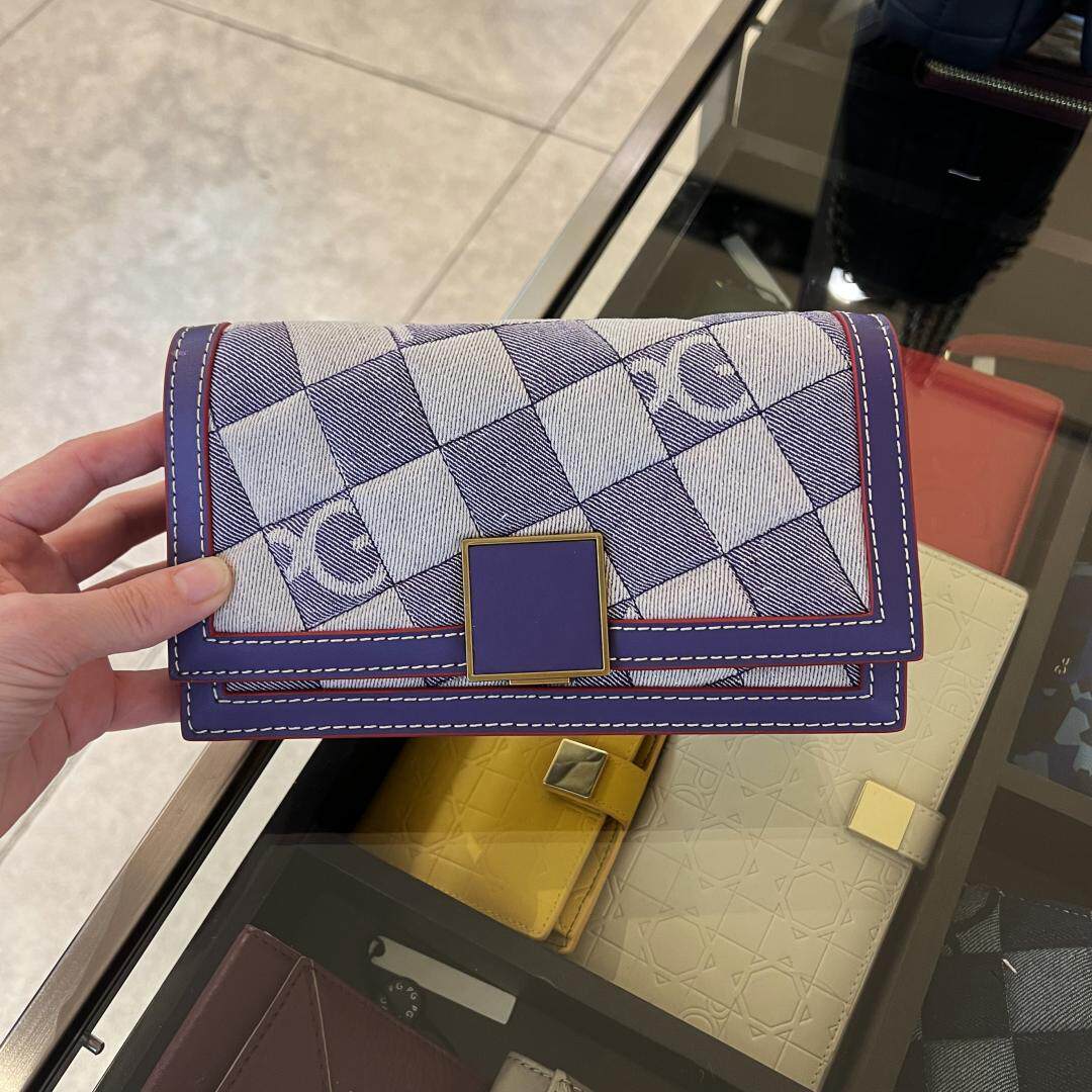 格纹小小众设计感手拿斜跨包