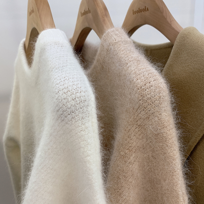 套头毛衣休闲圆领宽松