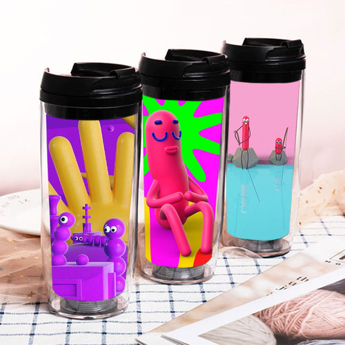 nobody sausage 超级无名香肠怪吸管杯亚马逊新品周边咖啡奶茶杯