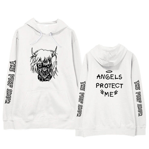 欧美lil peep周边连帽卫衣纪念服加加绒薄宽松外套男女秋冬