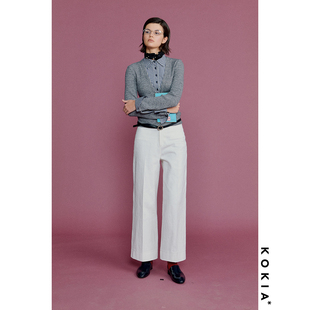 立裁显瘦中高腰直筒九分裤 KOKIA 神裤 白色工装 衣橱长青款