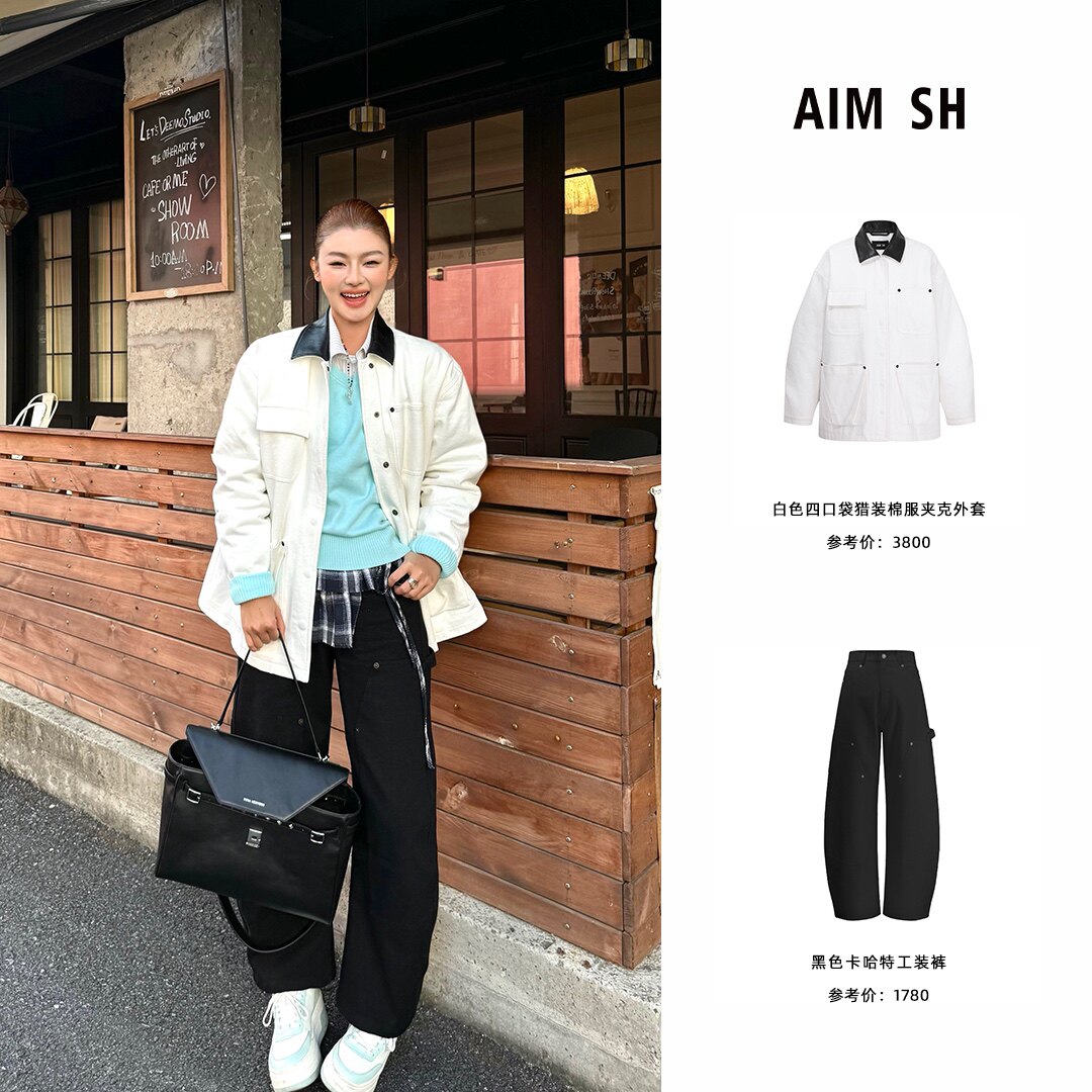AIM SH 宽松版 四口袋猎装棉服夹克外套