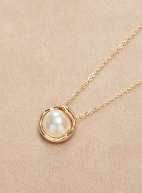 苏瑞瑞小众冷淡风珍珠项链