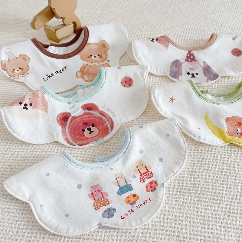 麦乐婴婴儿防水360°旋转围嘴