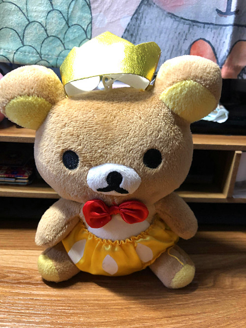 女生礼物日本特价rilakuma轻松熊松弛熊哥哥国王版毛绒玩具公仔