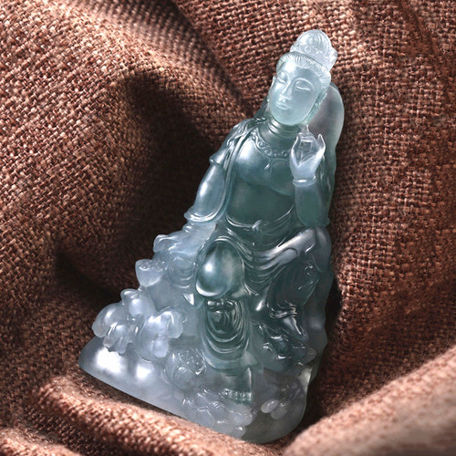 立体人物菩萨设计图天然翡翠