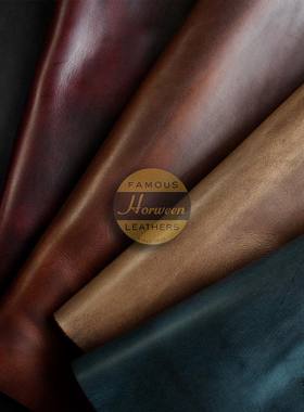 s家皮革 霍尔文Horween cxl  Chromexcel 手工皮料 茶芯油蜡牛皮