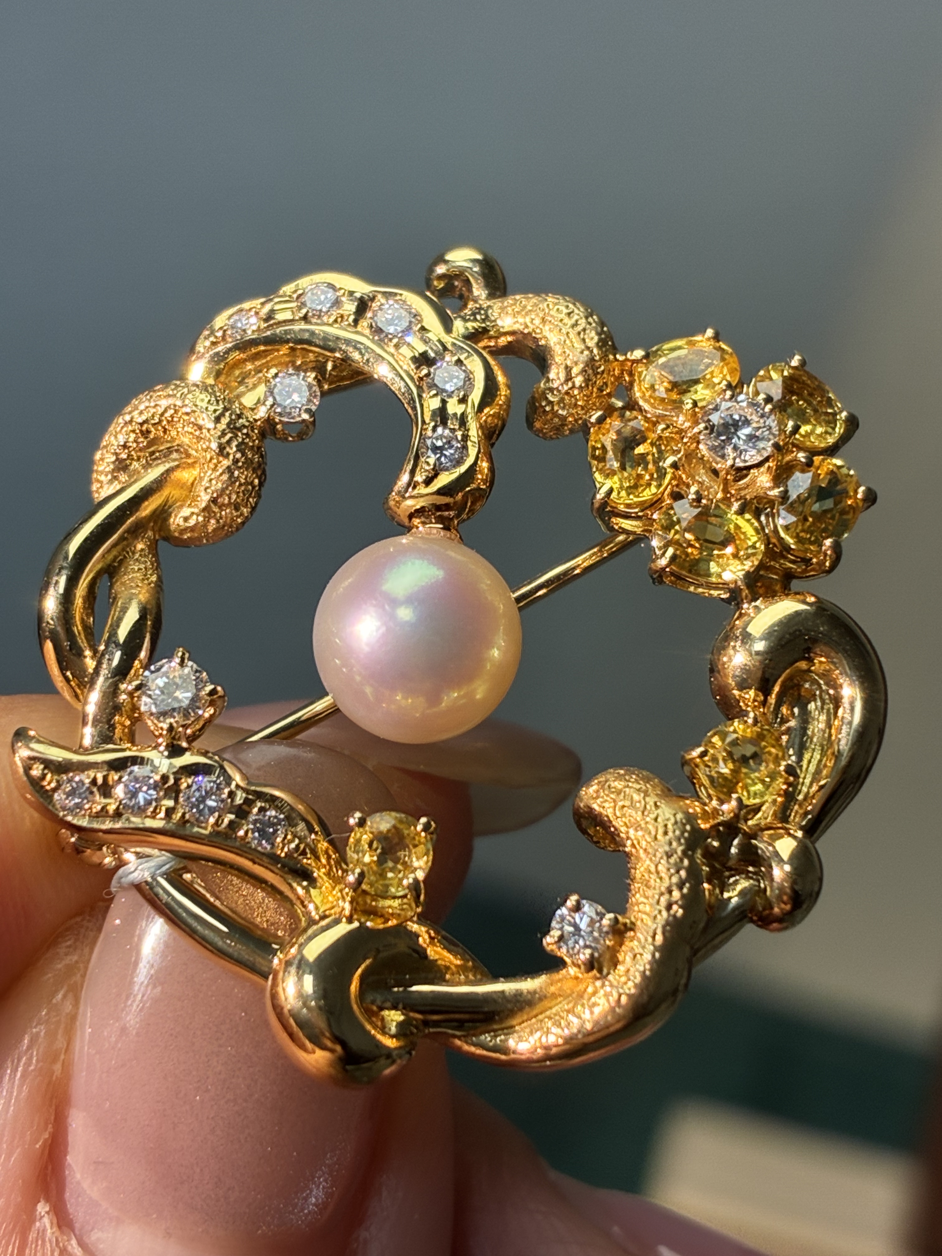 1万多亏本卖18K塔家正品钻石胸针11克多重