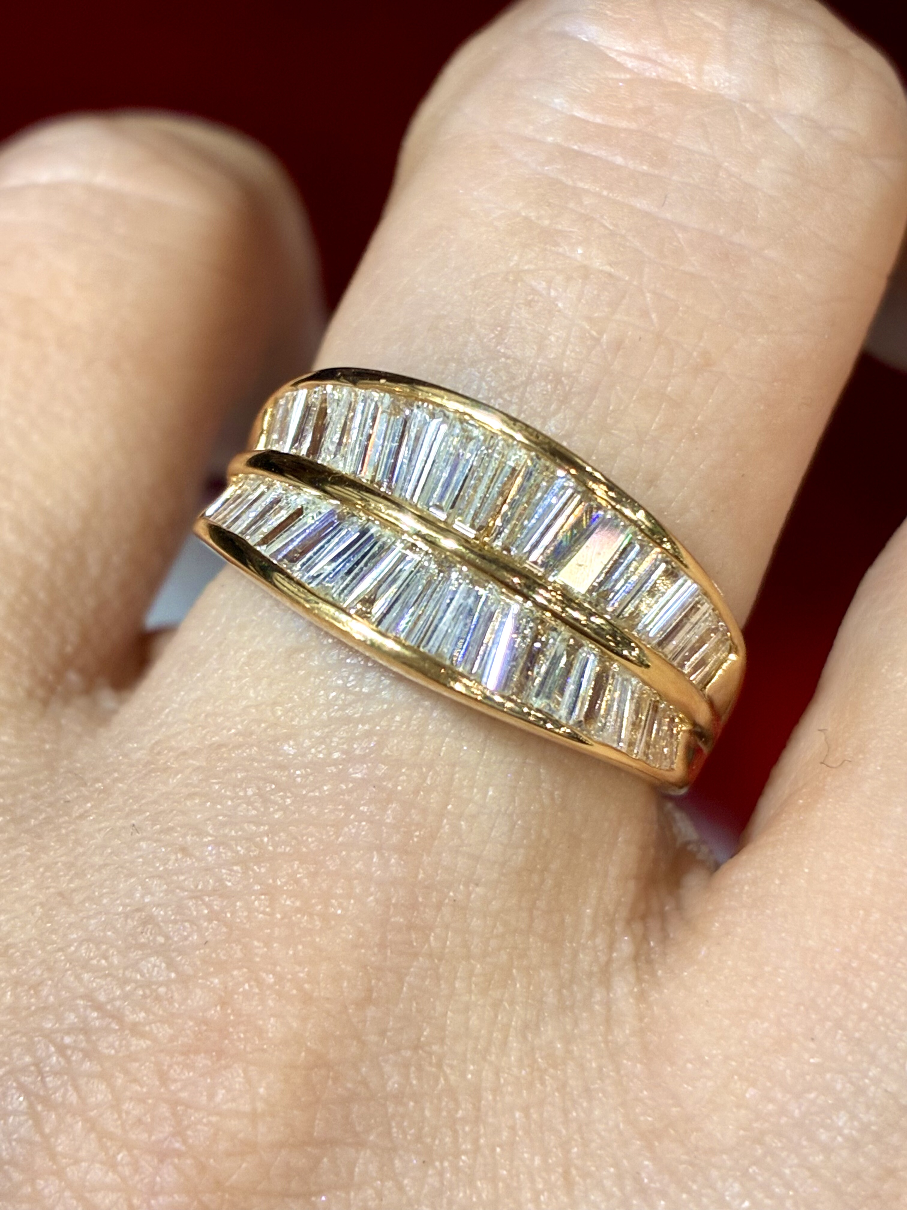 8800日本珠宝展亏本卖18K玫瑰金钻戒1.5克拉天然钻石戒指5.5克重