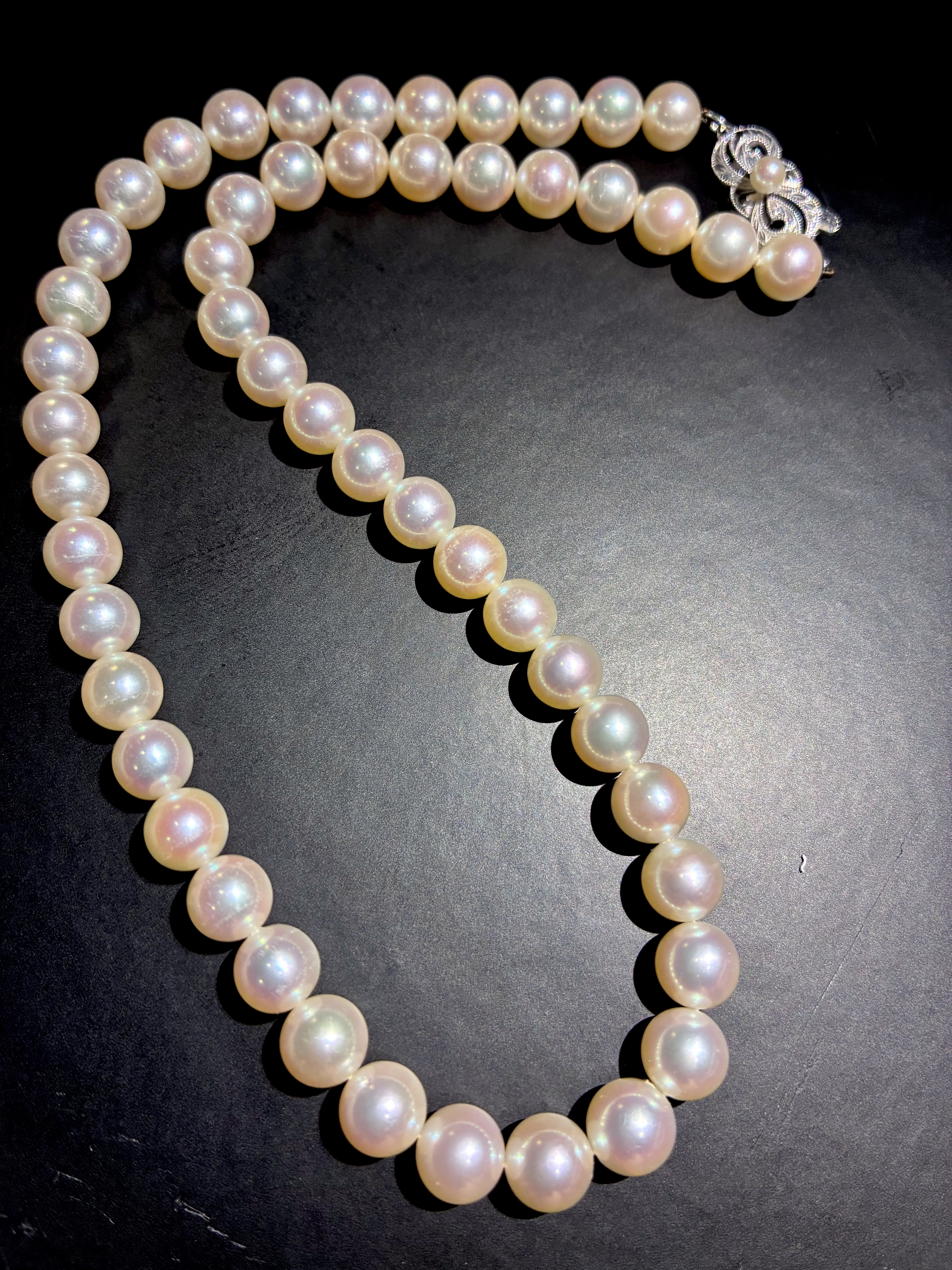 中千亏本卖Mi正品海水珍珠项链38cm香港珠宝展捡漏