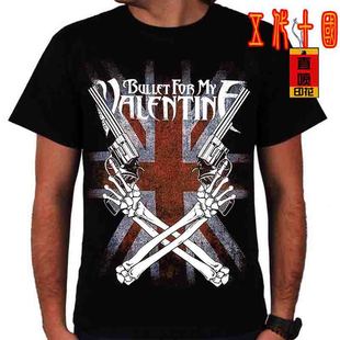 Bullet For My Valentine摇滚t恤男死亡金属核乐队致命情人节子弹