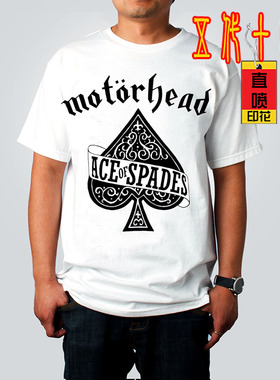 Motorhead 摩托头 Lemmy 大码铁拳摇滚t恤男潮重金属欧美街头乐队