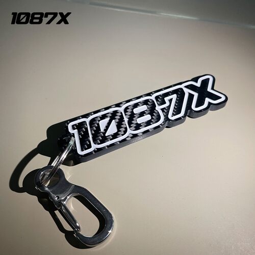1087X纯碳纤维钥匙扣100%纯碳挂件5mm厚汽车通用钥匙扣改装挂饰