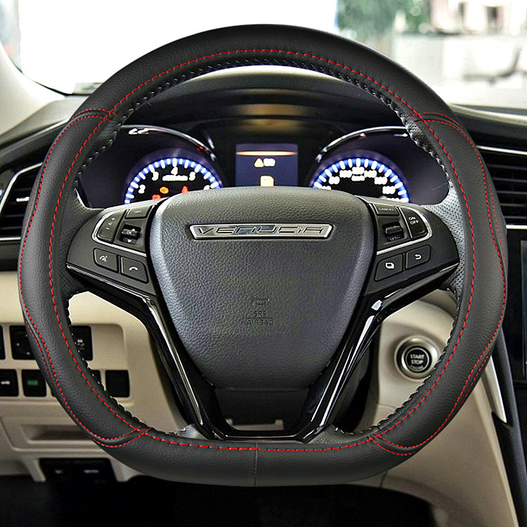 新款方向盘套D型启辰D60 T60启辰t70 T90专用平底d形汽车把套防滑