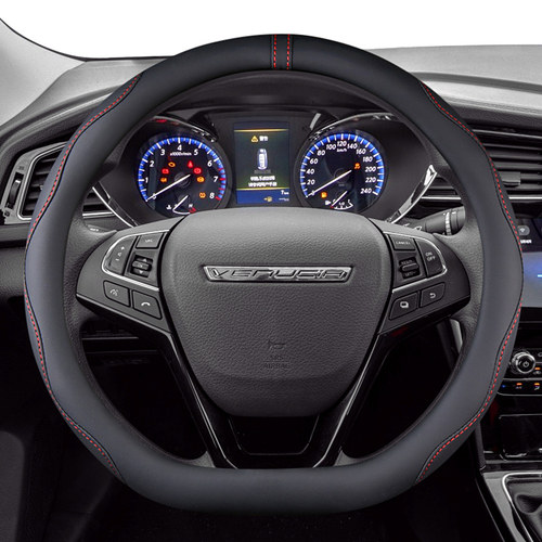 启辰t90 T70启辰星启辰T60 EV D60汽车方向盘套D型柔软皮吸汗把套 - 封面