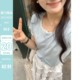 陆小团团蕾丝拼接针织短袖 女2024夏季 新韩系别致百搭甜美减龄上衣