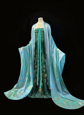 青泠谷雀翎齐胸大袖衫裙汉服套装