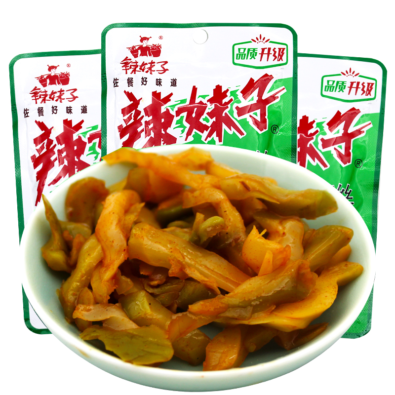 辣妹子榨菜袋装香辣榨菜丝咸菜下饭菜佐餐配菜解馋休闲食品小吃