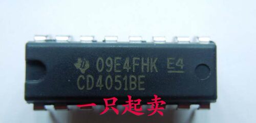 原装全新 CD4051 CD4051BE DIP-16 八选一模拟开关 接口开关芯片