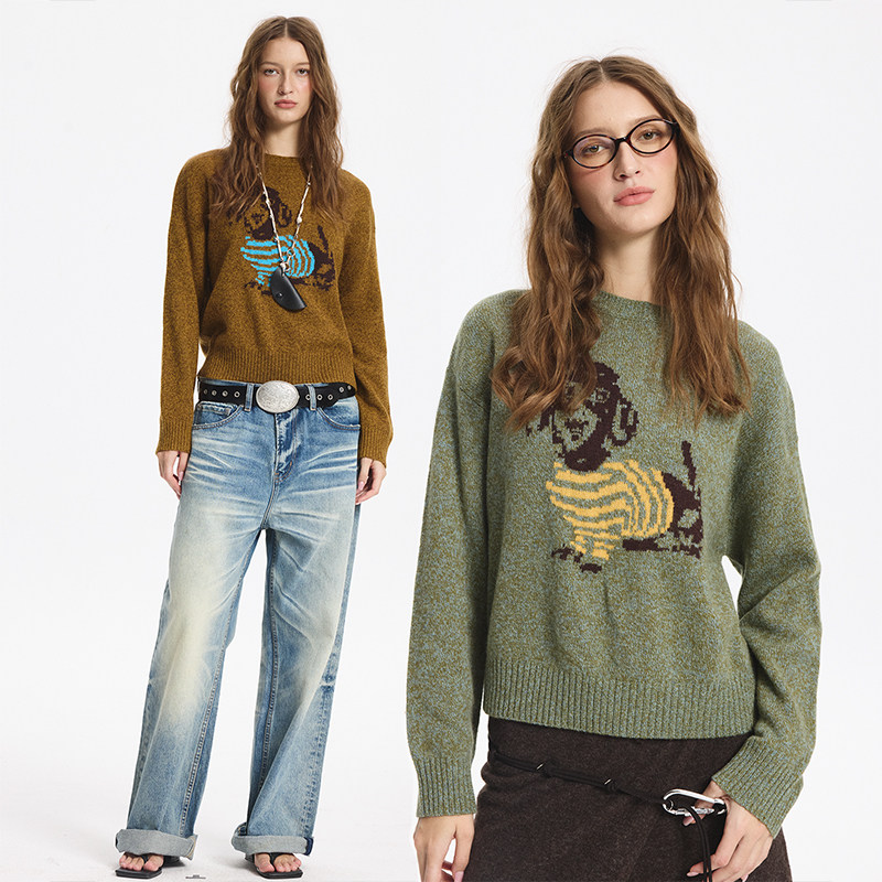 亲肤牦牛绒羊毛针织毛衣