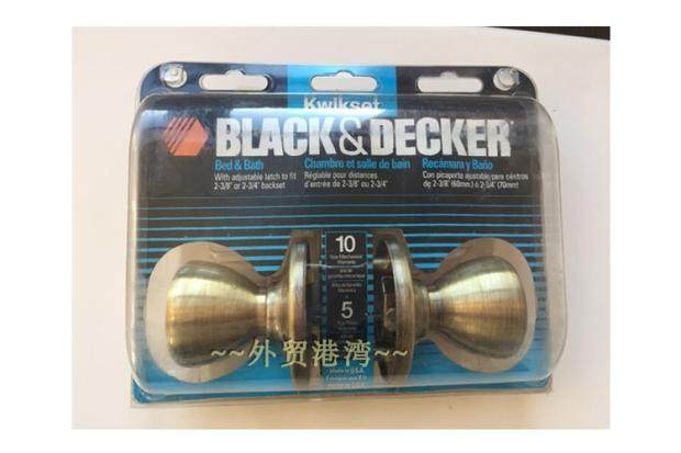 美国原装进口Kwikset卫生间卧室储藏间金色古铜色喇叭形门锁300T