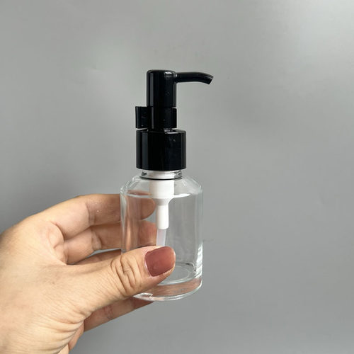 旅行便携卸妆油瓶便60ml茶色绿色乳液玻璃空瓶护发精油洗手液瓶子