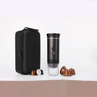 手持咖啡机伴侣套装配件 铝合金支架牛津布收纳包加大粉仓便携式