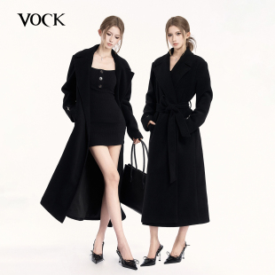 加厚垫肩高个子长款 VOCK 大女主秋冬经典 型封神 毛呢子大衣外套 版