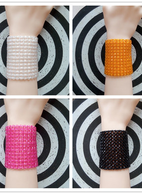 仿水晶4mm切面角珠定做手链