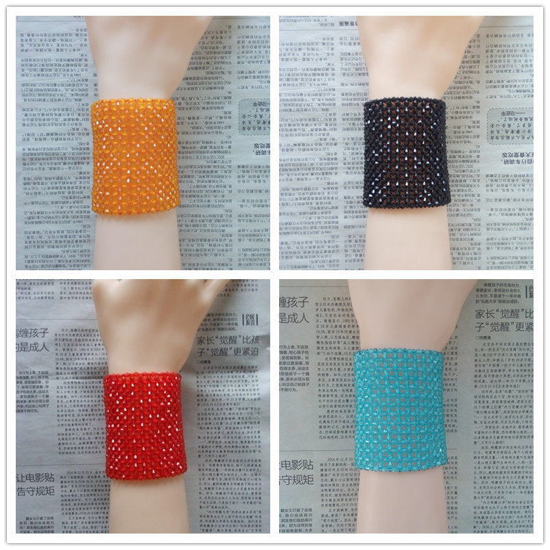 遮疤遮纹身手串仿水晶饰品宽手链多圈情侣男女士特色个性原创设计