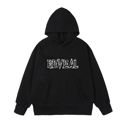 reveal贴布刺绣重磅廓形卫衣