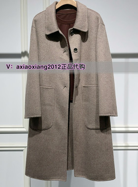 MEFOREVER真我永恒2024冬装新品羊毛长款大衣2442A53051吊2399