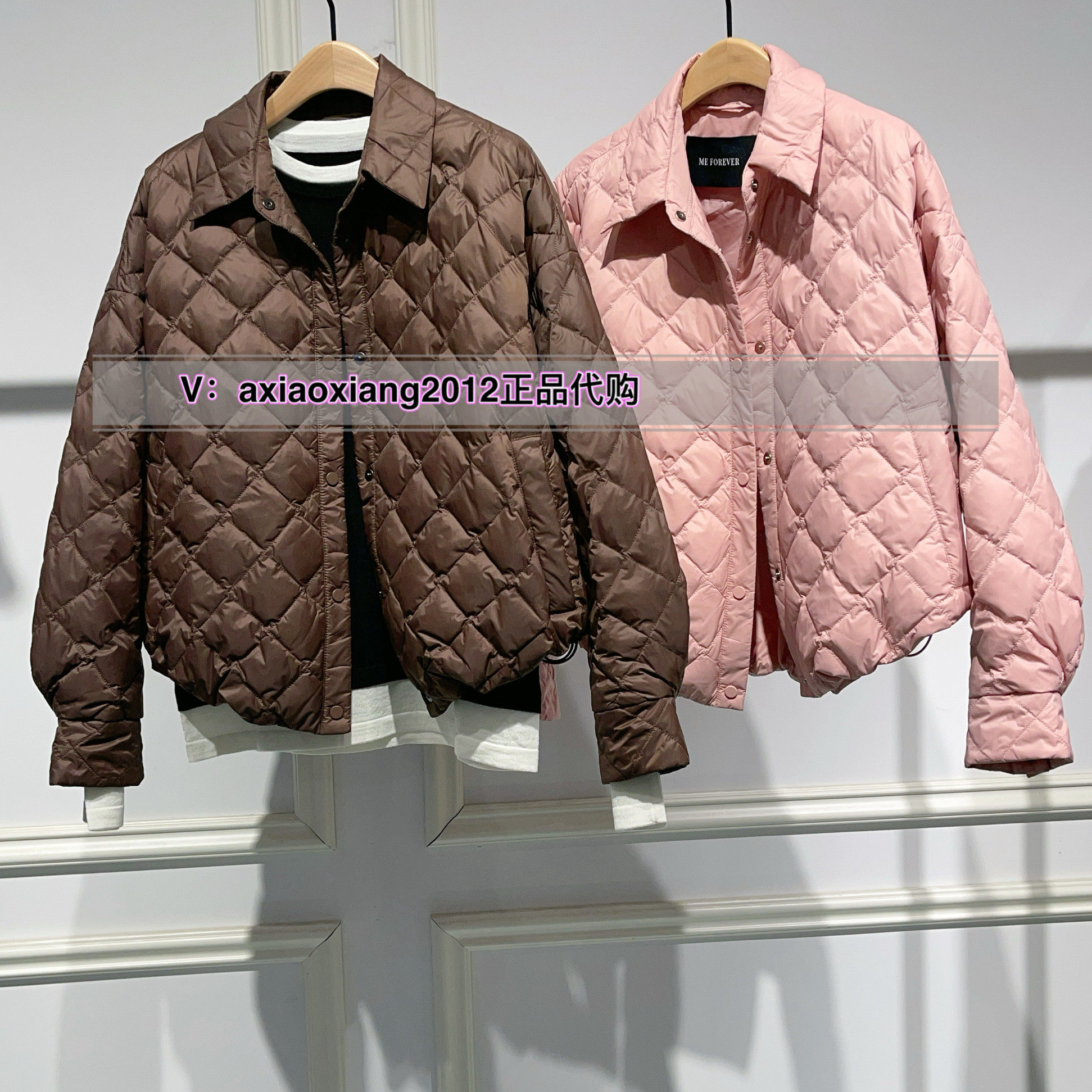 MEFOREVER真我永恒2024冬款衬衣款羽绒服2442A72080吊1599