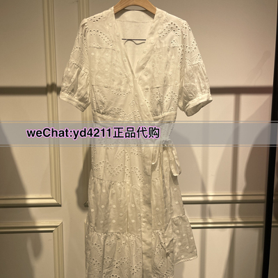 真我永恒2024夏法式新款纯色短袖系带连衣裙2425D12169-1399