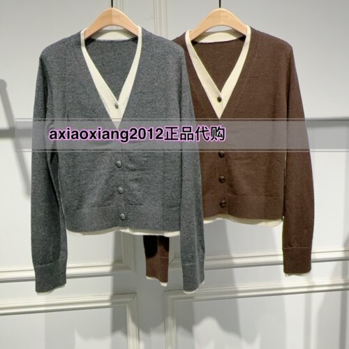 真我永恒2025冬款新品V领绵羊毛毛衫2543B64073吊899