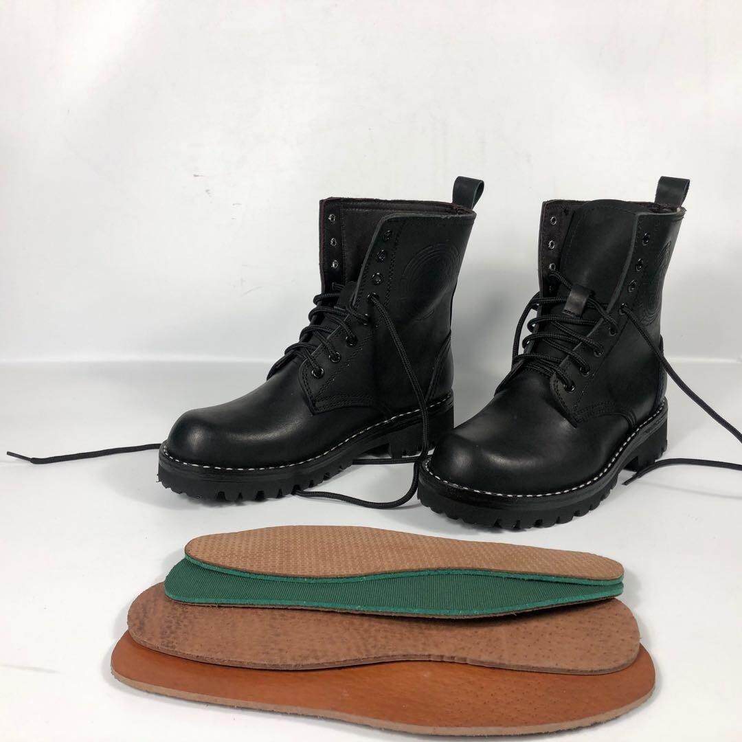 骄鹰新品质感马丁靴正面牛皮手工系带原创男款短靴厚底春秋单皮靴