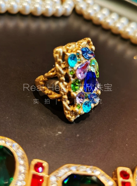 意大利风格中古饰品经典戒指女小众设计高级感手工精致独特气质