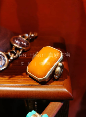 中古饰品经典山茶花戒指女小众设计高级感手工精致独特气质