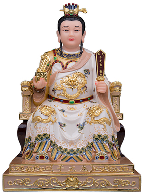 三太子客厅摆件汉白玉家用供奉