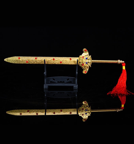 锌合金复古七星剑摆件