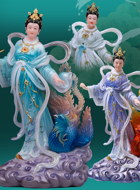 九天玄女汉白玉实心九天娘娘神像