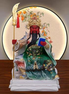 关公关二爷神像供奉摆件汉白玉