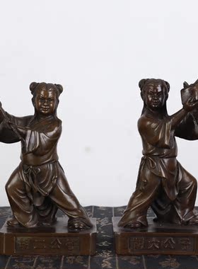 铜像胡大胡二公子东北仙家神像