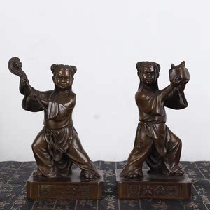 铜像胡大胡二公子东北仙家神像