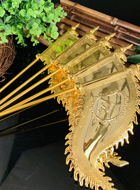 合金五令旗法器配件关公神像