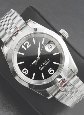 39mm蓝宝石机械手表 大数字条形刻度 防水防尘 适用NH35A/36机芯