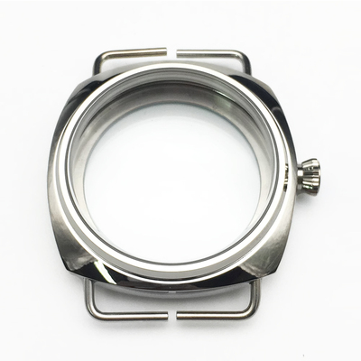 手表配件 45mm不锈钢手表表壳适用于ST3600手动机芯ETA6497/6498