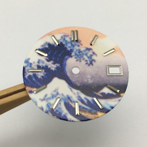 31mm盘代用精工改装表盘夜光字面适配8215  2824机芯EA3