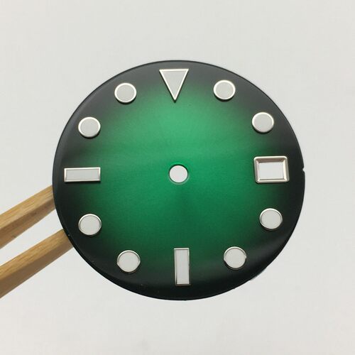 28.5mm盘代用精工改装表盘夜光字面适配NH35A机芯  BB4
